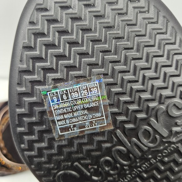 Skechers Rumblers Social Butterfly Bronze Wedge Sandals Rhinestone Strappy   9 - Picture 8 of 9